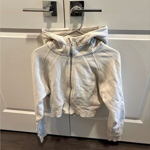 lululemon athletica Cream Zip-Up Hoodie
